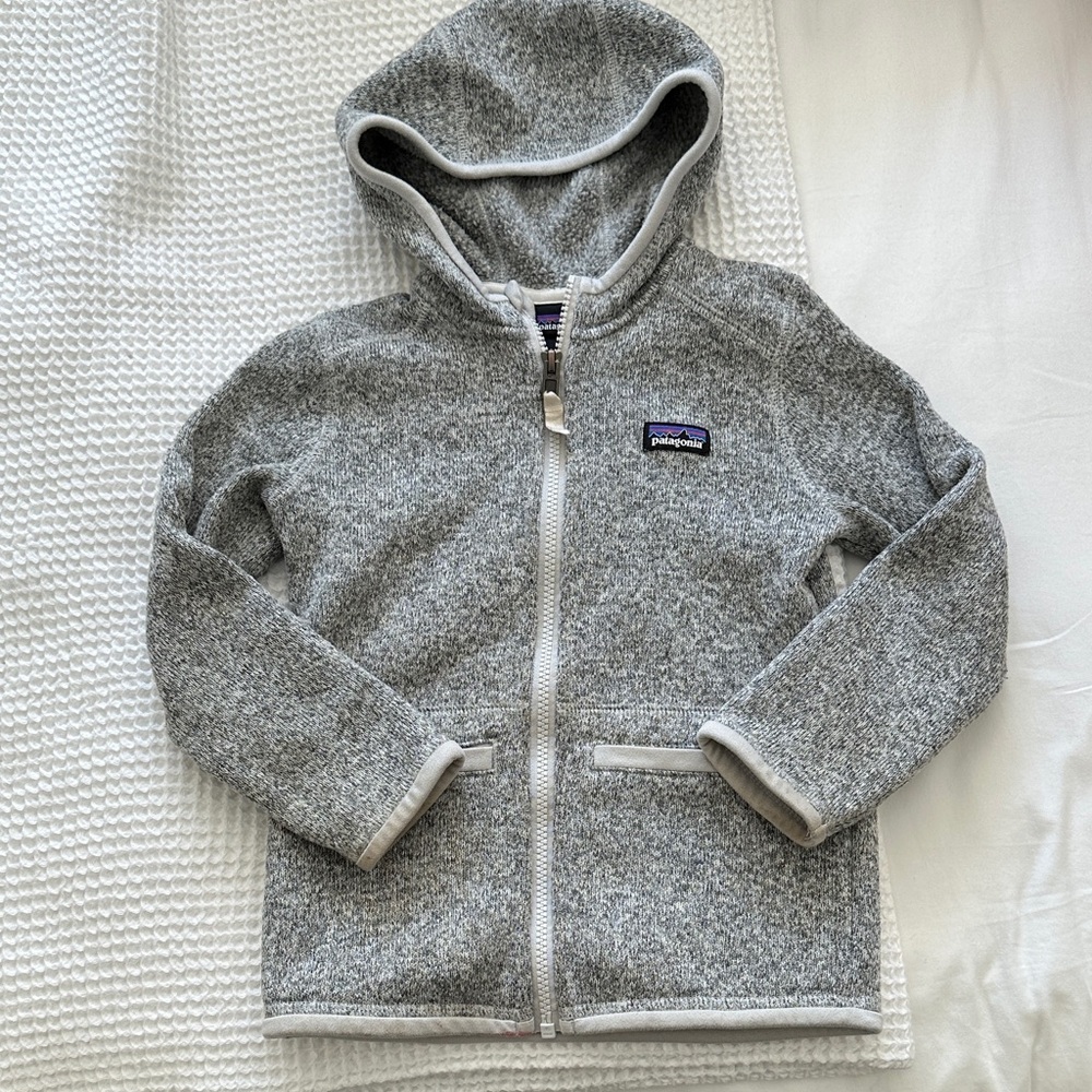 Patagonia Kids Heather Gray Fleece Hoodie
